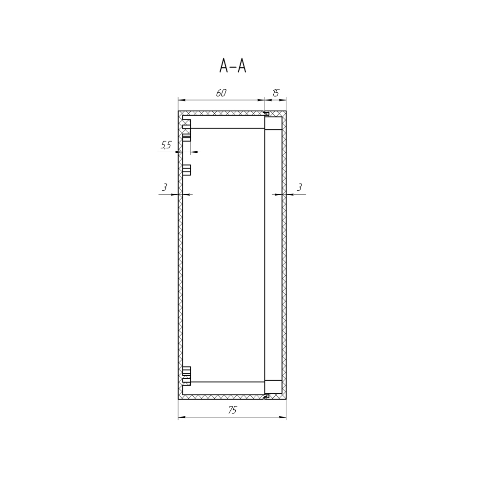 Гермобокс KG-SMAx2 для сетчатой параболической антенны (гермоввод RJ45)