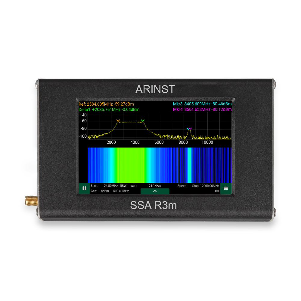 Arinst SSA R3m портативный анализатор спектра, 138МГц - 8,7ГГц